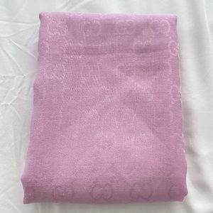 Gucci pink scarf one size